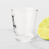 50 and Fabulous Birthday Bursting Modern ショットグラス (右)