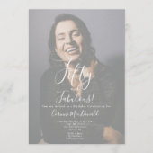 50 and Fabulous Birthday Party Invitation  招待状 (正面)