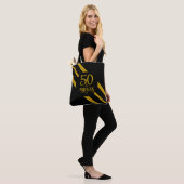 50 and Fabulous Black and Gold トートバッグ (モデル)