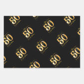 50 and Fabulous Custom Wrapping Paper ラッピングペーパーシート (正面2)