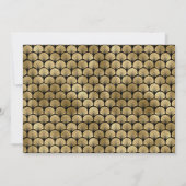 50 and Fabulous Deco Black 50th Birthday Party 招待状 (裏面)