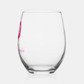 50 and Fabulous Fiftieth Birthday ステムなしワイングラス (左)