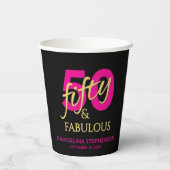 50 and Fabulous Fiftieth Birthday 紙コップ (裏面)