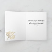 50 and Fabulous Foliage 50th Birthday Photo Card カード (内部)