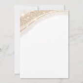 50 and Fabulous Gold Black 50th Birthday 招待状 (裏面)