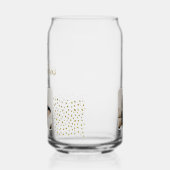 50 and Fabulous Gold Glitter Photo 50th Birthday ガラス缶 (左)