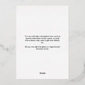 50 and Fabulous Modern Pink Gold 50th Birthday 箔招待状 (裏面)