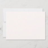 50 And Fabulous Rose Gold Script 50th Birthday 招待状 (裏面)
