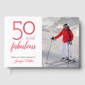 50 and Fabulous, Your Photo and Name 50誕生日 ゲストブック (正面)