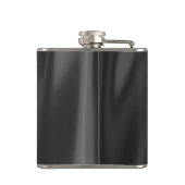 50 & Fabulousブラック&ホワイトエレガント王室のシンプル フラスク (裏面)