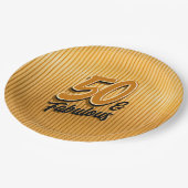 50 & Fabulous ペーパープレート (アングル)