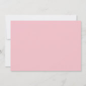 50 Fabulous Minimal Blush Pink Photo 50th Birthday 招待状 (裏面)
