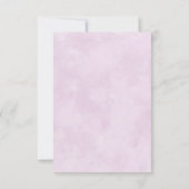 50 & Fabulous Purple Wildflower 50誕生日 招待状 (裏面)