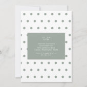 50 & Fabulous Sageシンプル誕生日 招待状 (裏面)