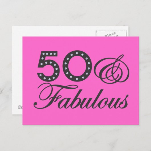 50 & Fabuousはがき ポストカード (正面/裏面)