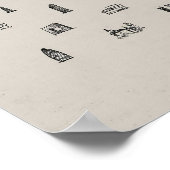 50 Famous Buildings Print, Architecture, Architect ポスター (角)