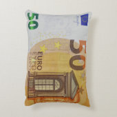 50€ Fünfzig Euro Banknnote アクセントクッション (裏面(縦))