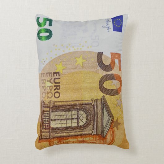 50€ Fünfzig Euro Banknnote アクセントクッション (正面(垂直))