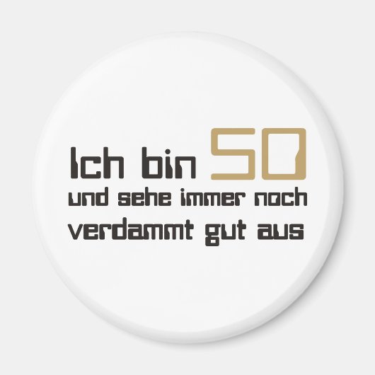 50. Geburtstag マグネット (正面)