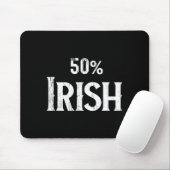 50% Half Irish Shirt, St Patricks Day  マウスパッド (マウス)