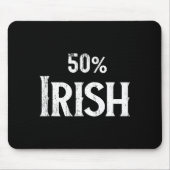 50% Half Irish Shirt, St Patricks Day  マウスパッド (正面)