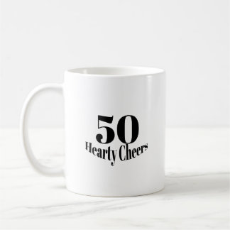 50 Hearty Cheers Mug for Milestone Moments コーヒーマグカップ