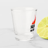 50 & Hot 買 Meショット誕生日ドリンクのグラス ショットグラス (左)