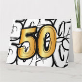 50 jaar jubileum, abraham, sarah of trouwdag. カード (正面)