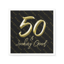 50 & Looking Good金ゴールド誕生日