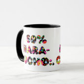 50% Maracucho Mug – Folkloric Maracaibo Design マグカップ (正面左)