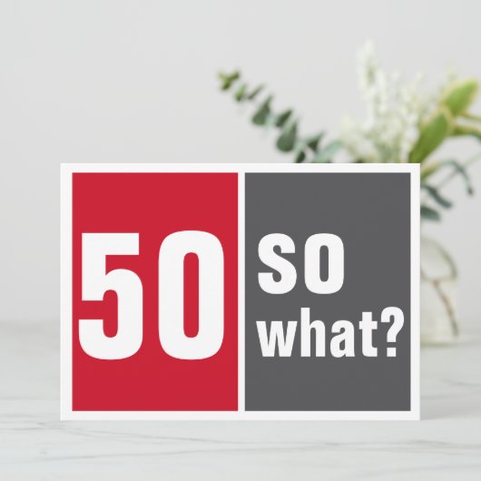 50 na und? 招待状 (スタンド正面)