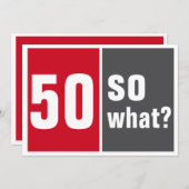 50 na und? 招待状 (正面/裏面)