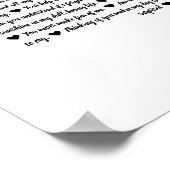 50 reasons we love you birthday gift mom sister po ポスター (角)