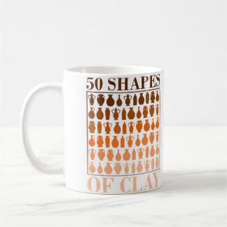 50 Shapes Of Clay - Pottery Fan コーヒーマグカップ