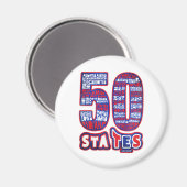 50 STATES USA マグネット (正面/裏面)