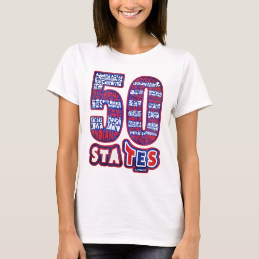 50 STATES USA Tシャツ (正面)