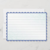 50 "Thank you!" Blue/White Random Number Pattern サンキューカード (裏面)