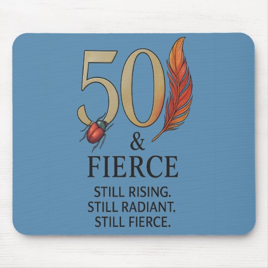50 & Trouble - Radiant Rise マウスパッド (正面)