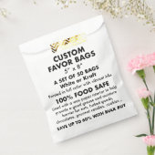 50 xカスタム白パーソナライズされたいバッグ フェイバーバッグ (封をした状態)