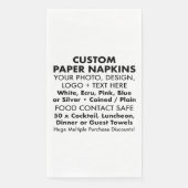 50 x カスタム3-ply BBQ紙ゲストタオル (正面)