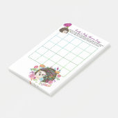 50 x BINGOゲームシート(ベビー・ヘッジホッグ用) ポストイット (アングル)