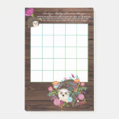 50 x BINGOゲーム用シートベビー- Hedgehog ポストイット (正面)