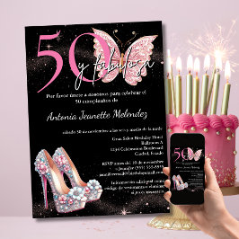 50 y Fabulosa 招待状 - スペイン語の50歳の誕生日