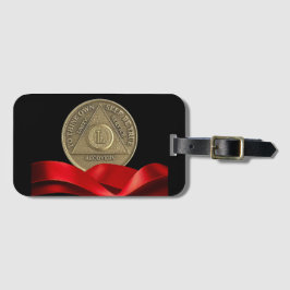 50 Year AA Anniversary Coin Red Ribbon ラゲッジタグ