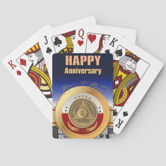 50 Year AA Anniversary Coin You're A Winner Award トランプ (裏面)