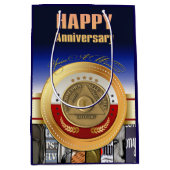 50 Year AA Anniversary Coin You're A Winner Award ミディアムペーパーバッグ (正面)