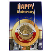 50 Year AA Anniversary Coin You're A Winner Award ミディアムペーパーバッグ (裏面)