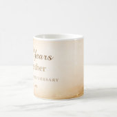 50 Year Anniversary Mug Golden Wedding Anniversary コーヒーマグカップ (中央)