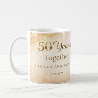 50 Year Anniversary Mug Golden Wedding Anniversary コーヒーマグカップ