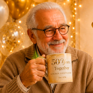 50 Year Anniversary Mug Golden Wedding Anniversary コーヒーマグカップ